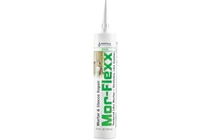 SASHCO Mor-Flexx Textured Caulk, White,10.5 oz (Pack of 1)