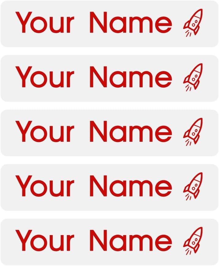 50 Iron on Clothing Labels