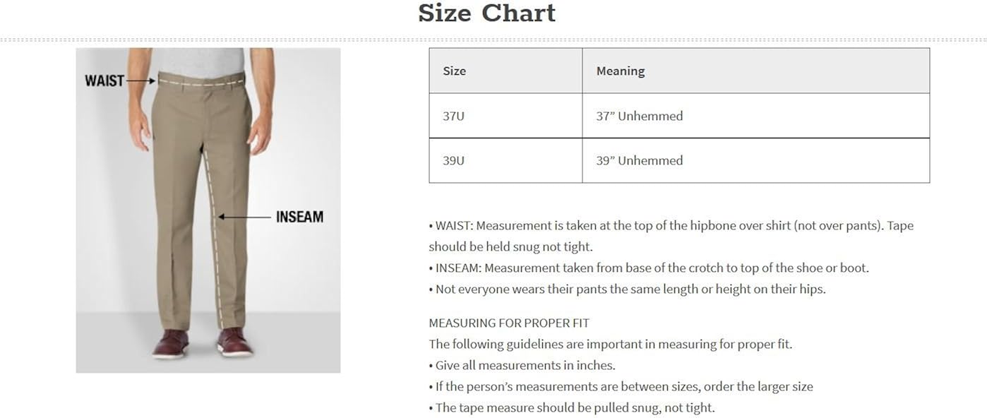 dickies men's slim skinny fit twill work pant