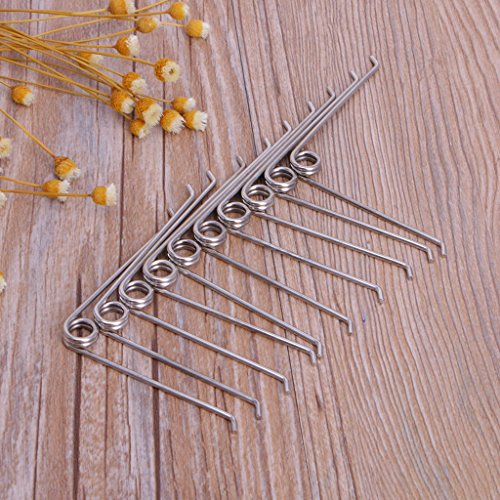 Qisuw Gardening Tool Pruners&Shears Compression Spring-10Pcs V Shape Steel Compression Spring Gardening Scissors Accessories Tool
