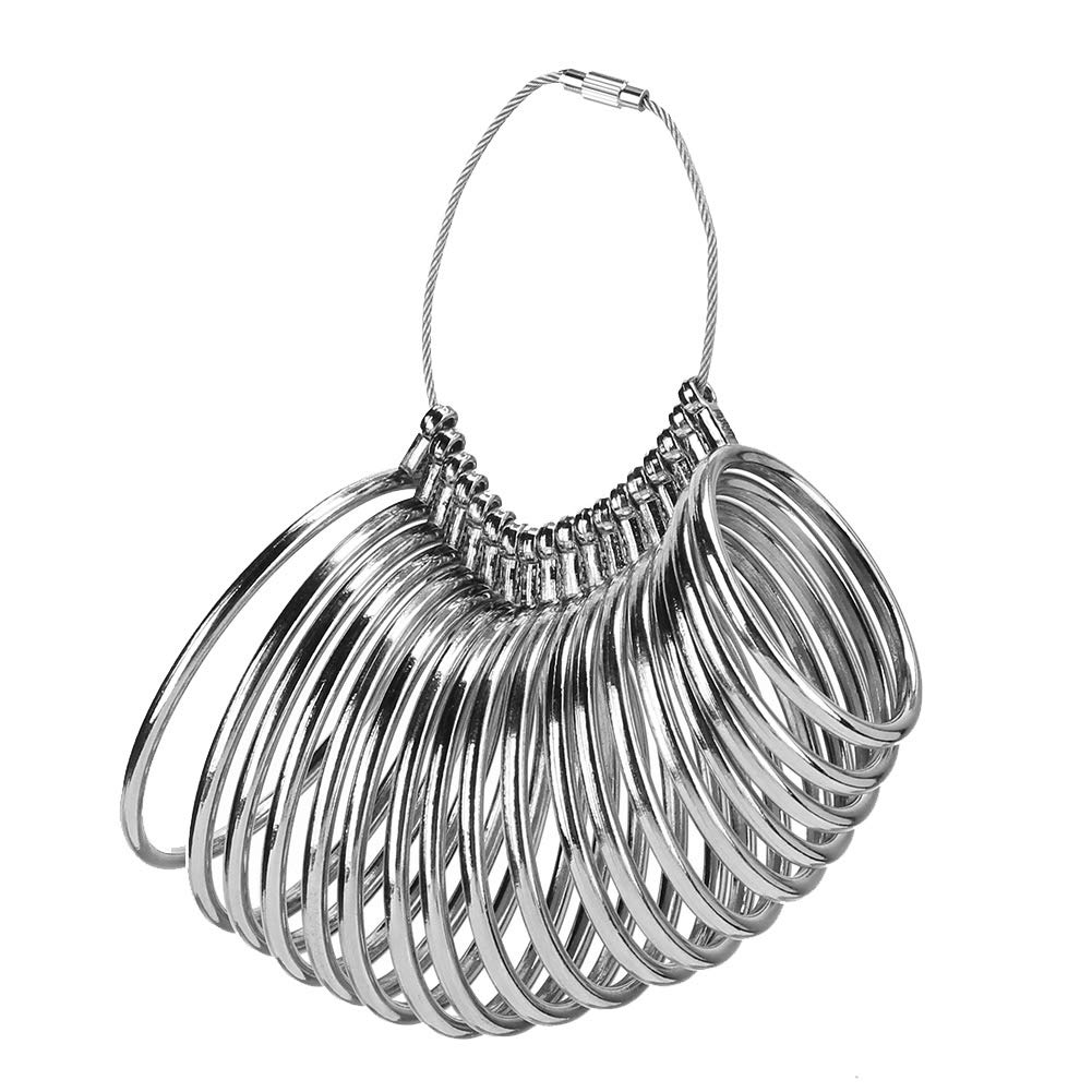 Bracelets Wrist Sizing Gauge Wrist Sizer Alloy Metal Movable Button Designs Durable Sturdy Bracelet Gauge Bangle Sizer Measure Tool for Measuring Jewelry Bracelet Size