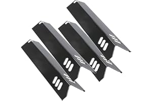 Criditpid 15 inch Porcelain Grill Heat Shields Replacment for Dyna-Glo DGF510SBP, DGF493BNP, Set of 4 Barbeque Grill Heats fo
