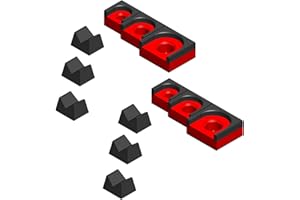 3D Tool Trays MagAttach Ratchet Organizer Kit (3 Piece Set (2-Pack), Red/Black)