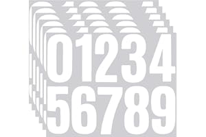BINLINHONGO 60 4 Inches Large Number Stickers, Self-Adhesive Vinyl 0-9 Sticker Decals for Mailbox, Doors, Trucks and Outdoors