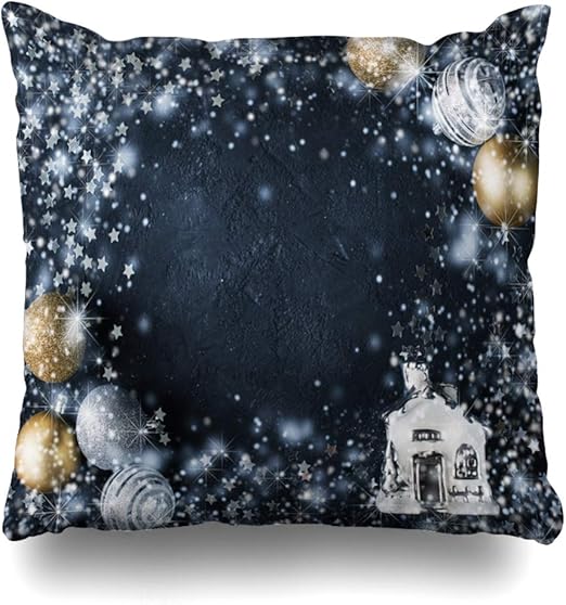 Amazon Com Lalilo Throw Pillow Covers Christmas Card House Ball