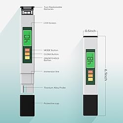 TDS Water Tester, 4 in 1 TDS Meter Digital Water