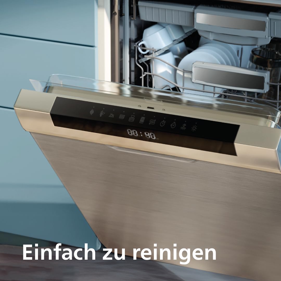Philips Airfryer 3000 Series Dual Basket, Heißluftfritteuse mit 2 Körben, 9L Kapazität (6L+3L), RapidAir Plus Heißlufttechnologie, 90% weniger Fett, Rezepte-App, Spülmaschinenfest, Weiß (NA353/10) 9