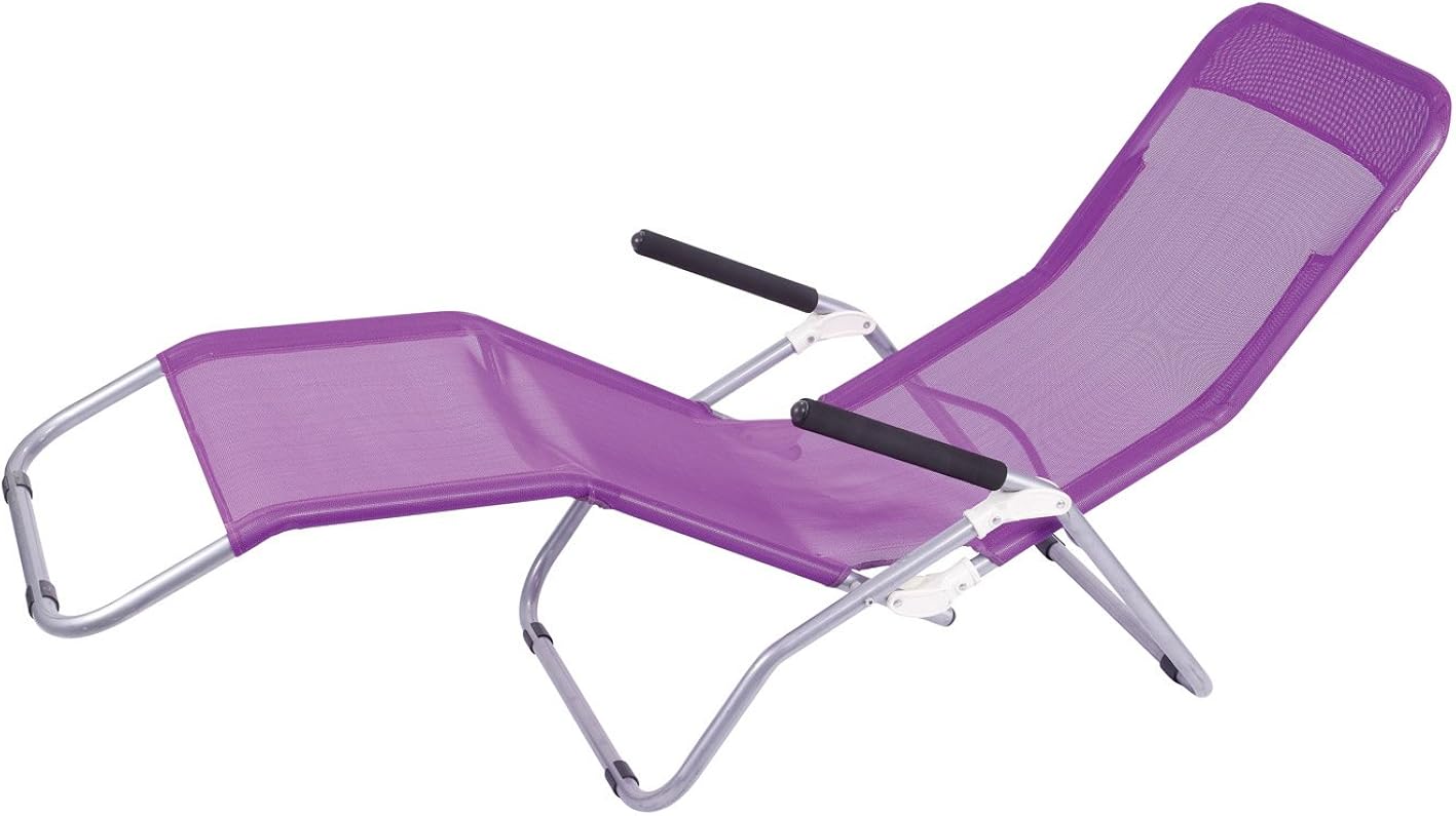 Aucune Chaise Longue (transat) 2 Positions En Textilène Amazon.fr