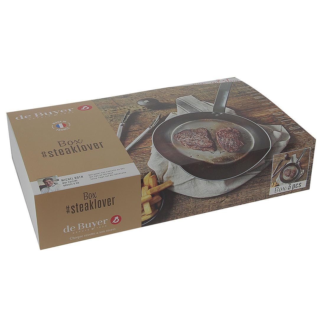 De Buyer 5610.03#STEACKLOVER: Mineral B 26 + Spatula + Mill