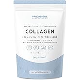 Multi-Type Collagen Powder (Unflavored) – Types I, II, III, V & X for Skin, Hair, Nail & Joint Support – Multi Collagen Supplement with Biotin, Vitamin C & Hyaluronic Acid – Grass-Fed, Non-GMO