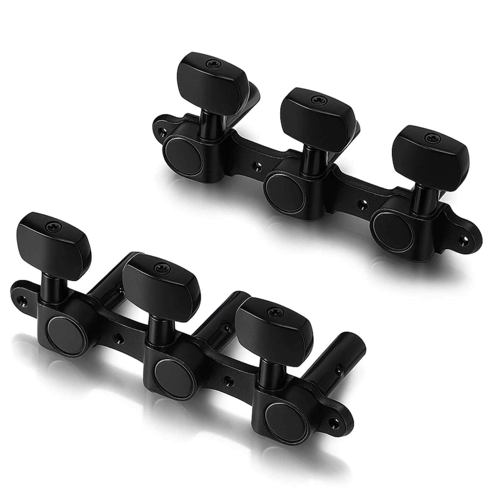 Classical Guitar String Tuning Pegs, 2PCS Metal Triple Tuning Keys Machine Heads with Screw Tuning Pegs for Acoustic Guitar