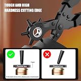 Diyife Leather Hole Puncher Upgraded Full Set Heavy Duty 6 Hole Sizes view 6