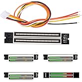 AUNMAS Audio Spectrum Analyzer with AGC Mode | DIY Electronic Kits, Dual 12 Level Stereo Indicator, Adjustable, Light Speed Level Meter Board Module, LED VU Meter