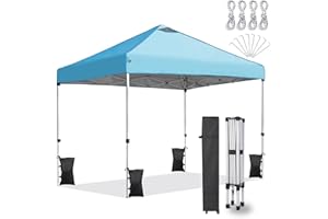 Nianles Ez Pop Up Canopy Tent Outdoor Canopy, Waterproof Commercial Tent with Roller Bag…