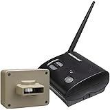 Chamberlain CWA2000 Weatherproof Outdoor/Driveway Wireless Motion Alarm and Alert System, Includes 1 Battery/AC Powered Base Receiver and 1 CWPIR Sensor, Additional CWPIR Sensors Sold Separately