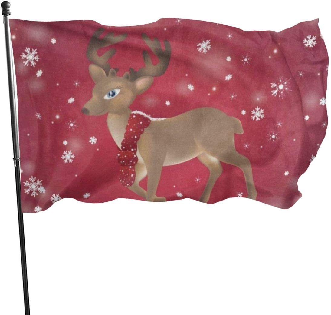 Amazon.com : FUSUISN 3x5 Ft Flag-Christmas Deer Home Garden Flags
