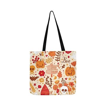 Halloween Urlaub Helle Farben Leinwand Tote Handtasche Schultertasche Crossbody Taschen Geldbörsen Für Männer Und Frauen Eink