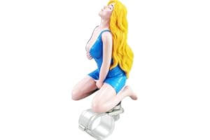 Lunsom Steering Wheel Spinner Knob, Girl Suicide Power Handle Spinner Grip Handle Turning Control Driving Aid Suicide Ball Fit Most Vehicle, Truck(Blue)