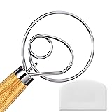 Danish Dough Whisk, Dutch Style Bread Whisk For