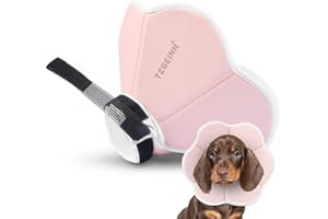 TZBEINN Soft Dog Cone Collar Alternative for Medium Dogs(Small&Medium Dachshund Beagle Shiba lnu), Adjustable Protective Dog Recovery Cone, Elizabethan Comfortable Neck Pillow Cone After Surgery Anti Licking