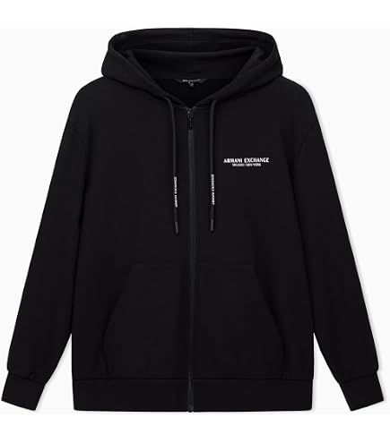 Amazon.com: Armani Exchange A｜X Mens Icon Logo Zip-up Hoodie