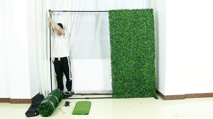 8x8 Feet Artificial Boxwood Hedge Backdrop Wall Greenery Decor Wall For Party Decor Event Wall Birthday Wedding Photo Studio Background Wall 8ftx8ft Amazon In Electronics