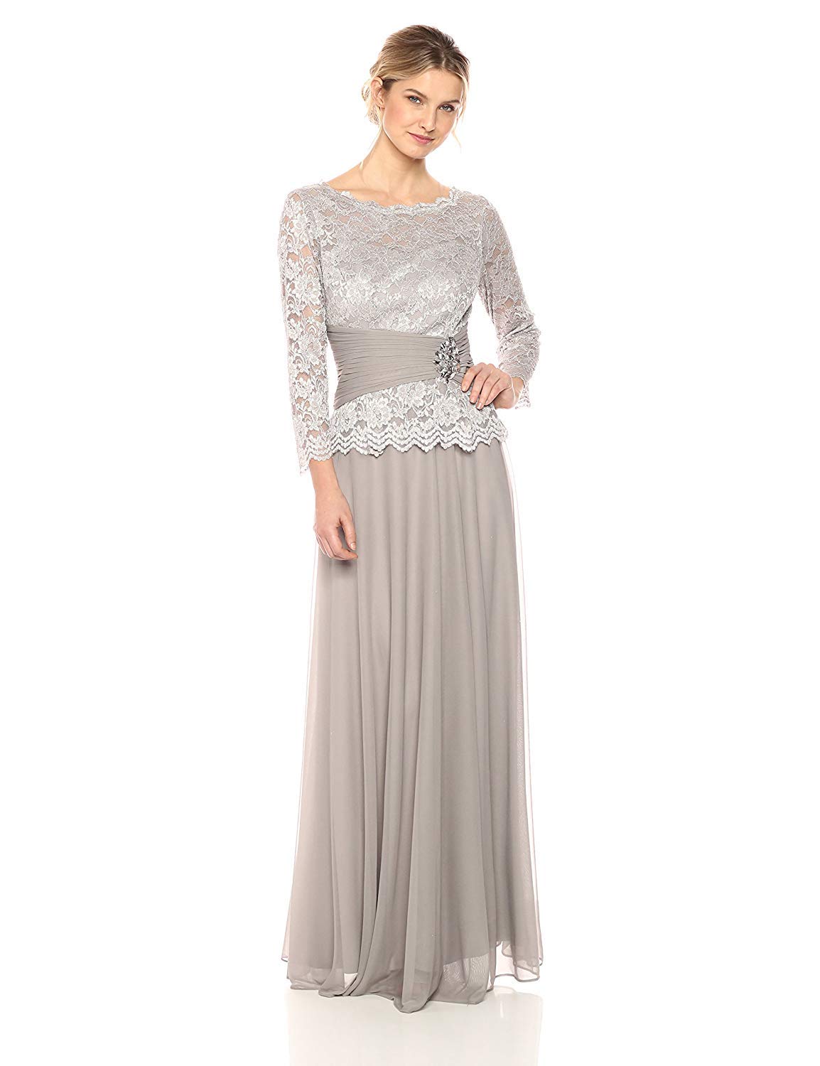 Silver Mother of the bride dresses