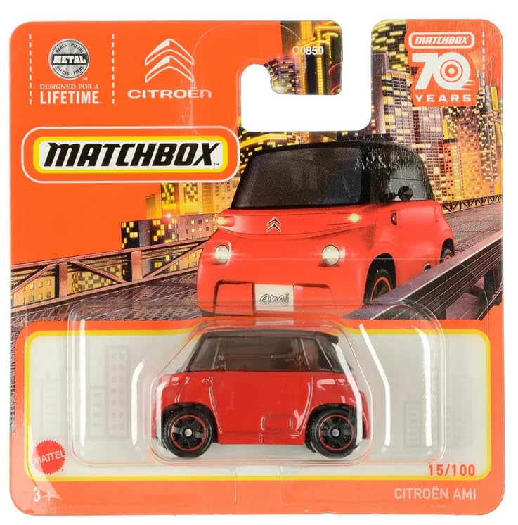 Matchbox 2023 Citroen Ami Red 15/100 (Short Card) HLC67