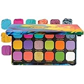 Revolution Beauty, Forever Flawless Eyeshadow Palette, 18 Pigmented Shades, Vibrant Pressed Powder Mattes, Shimmers, Glitters, Bird of Paradise, 15 X 0.04 Oz.