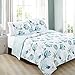 Home Fashion Designs 3-Piece Coastal Beach Theme Quilt Set with Shams. Soft All-Season Luxury Microfiber Reversible Bedspread and Coverlet. Seaside Collection Brand. (King, Multi)