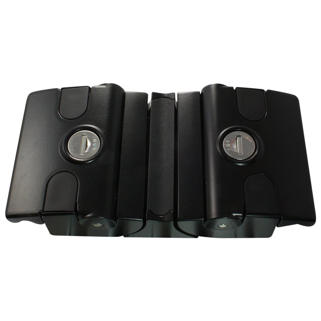 Latch Lock - Twin Keyed Alike Aluminium Black Powder Coated