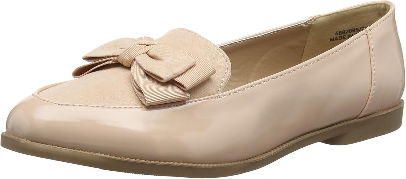 new look pink loafers