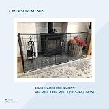 FYLO Extendable Fireguard Folding Safety Guard Black 46cm Depth 66cm H view 5