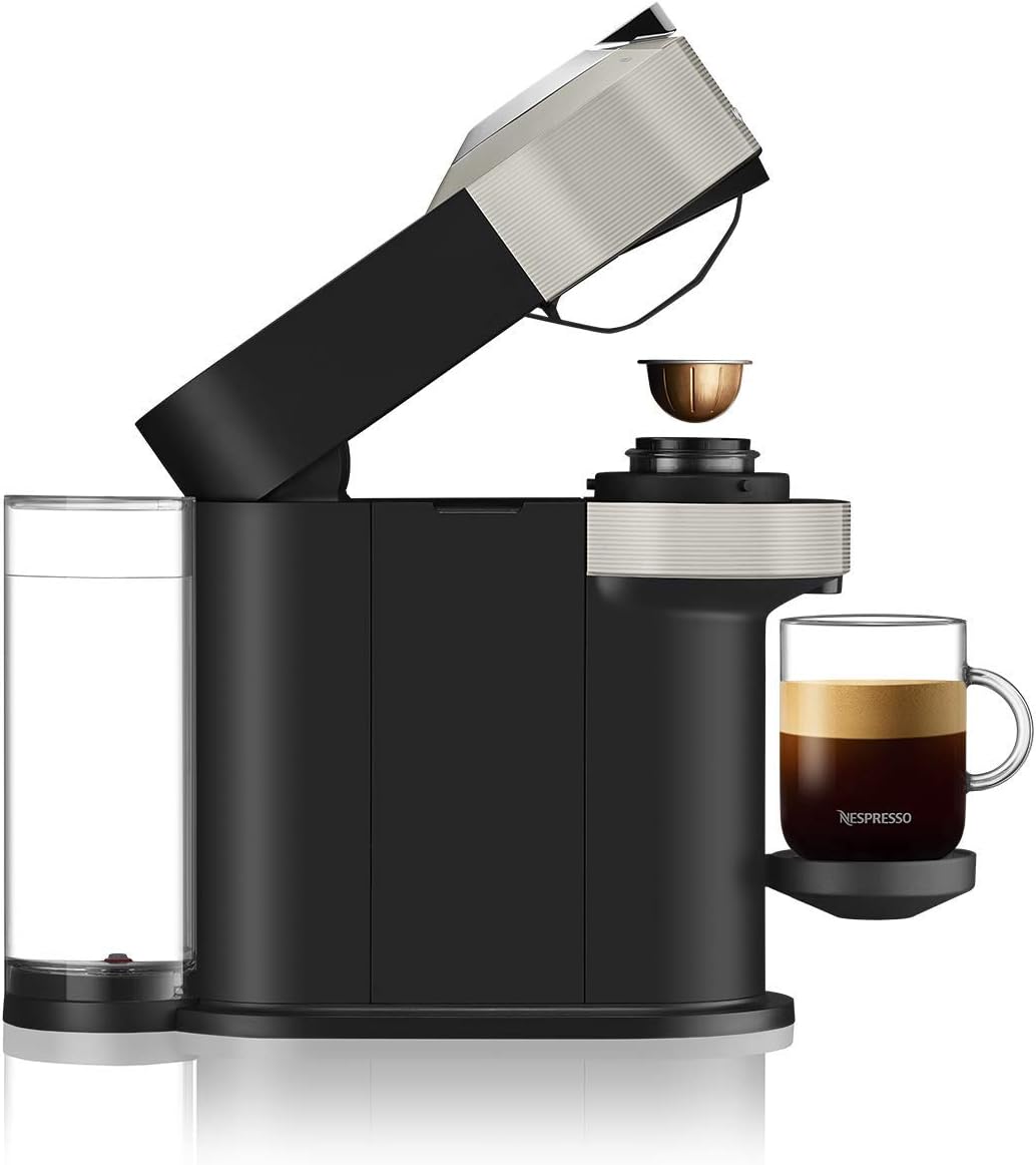 Nespresso Vertuo Next Automatic Pod coffee machine for Americano Decaf, Espresso by Krups in Grey, Vertuo Next Light Grey - Image 4