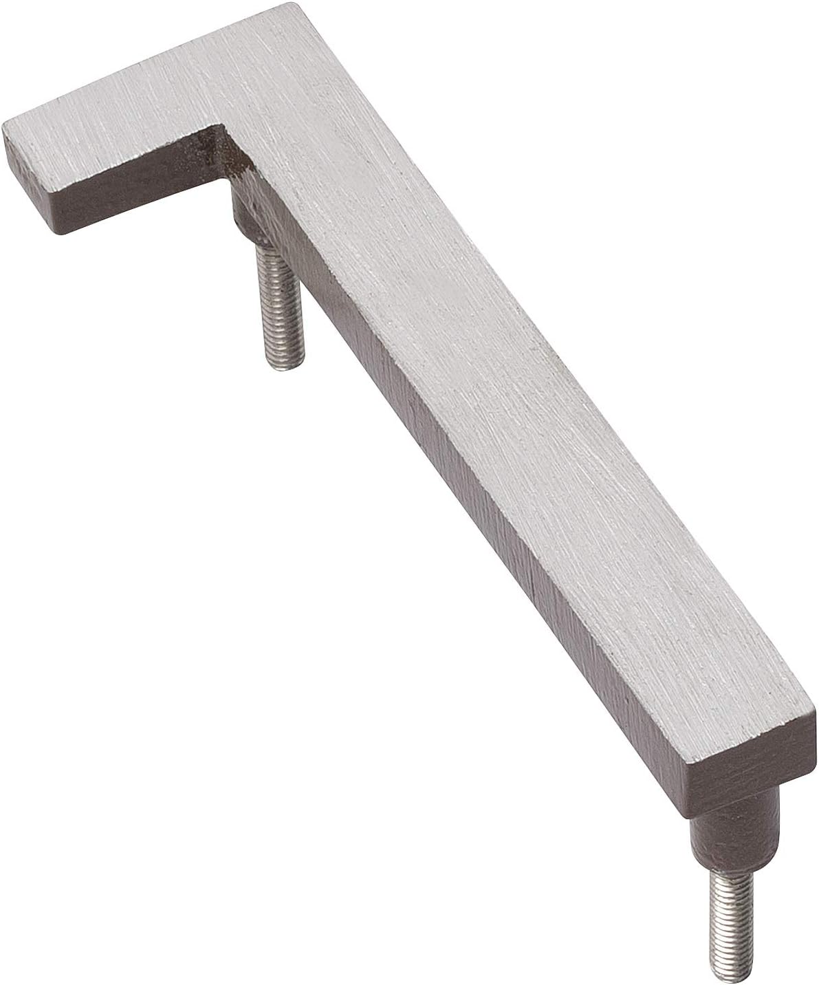 Address Signs - Montague Metal Products MHN-12-F-AC2-1 Solid Brushed Aluminum Modern Floating Address House Numbers, 12