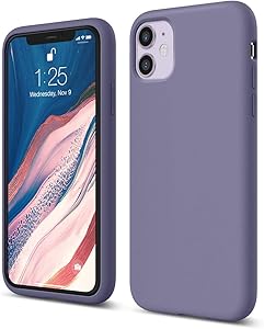 elago iPhone 11 Case |Lavender Grey| - Premium Liquid Silicone, Raised Lip (Screen & Camera Protection), 3 Layer Structure, Full Body Protection, Flexible Bottom