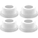 wulikanhua 4 Pcs Rubber Sink Overflow Cap,Sink Overflow Hole Cover, Kitchen Bathroom Sink Hole Round Overflow Cover,Kitchen Bathroom Basin Trim Rubber Material, Reusable