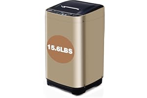 ANTIFIR Portable Washing Machine,15.6 LBS Full-Automatic Washer and Dryer Combo,Compact Laundry Washing Machine with Drain Pump,10 Wash Program & 8 Water Level,Low Noise for Apartment Dorm RV Household