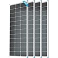 Renogy 400 Watt Solar Panels High-Efficiency 4PCS 100W 12V Monocrystalline Solar Panel PV Module Power Charger for RV Marine Rooftop Farm Battery and Other Off-Grid Applications