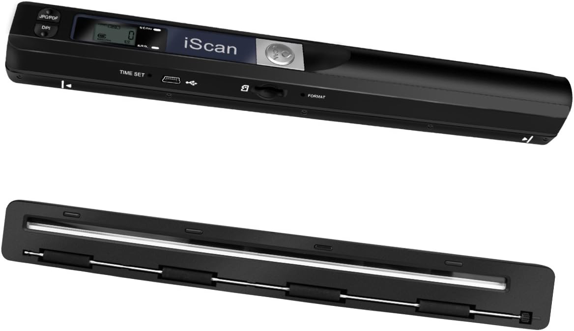 SOOTOP Portable Scanner, 900dpi Resolution Portable Small Document Image Scanner Battery Operated for Business, Photo, Picture, Receipts, Books, Sd Card Hand Scanner: Electronics