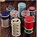 GracesDawn Set of 8 Home Kitchen Storage Containers Colorful Tins Round Tea Tins