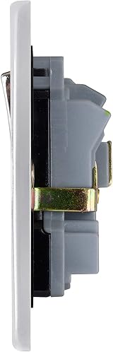 Schneider Electric GU3520BPC 2 Gang 13A Switched Socket Polished Chrome Black view 3
