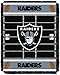 Northwest Company NFL Las Vegas Raiders Unisex-Baby Woven Jacquard Tapestry Throw Blanket, 36
