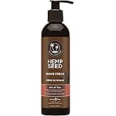 Hemp Seed Shave Cream, Isle of You - 8 oz - Nourishes & Protects Skin - With Hemp Seed Oil, Argan Oil & Vitamin E - Vegan, Cruelty Free