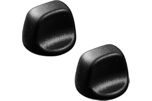 ATGESTORE 2 Pcs Upgraded S99360232 Range Hood Knob Replacement for Broan Range Parts S600348 Black Fan and Light Knobs Broan Range Hood Switch Plastic Control Knobs Nutone Range Vent Hood Knobs