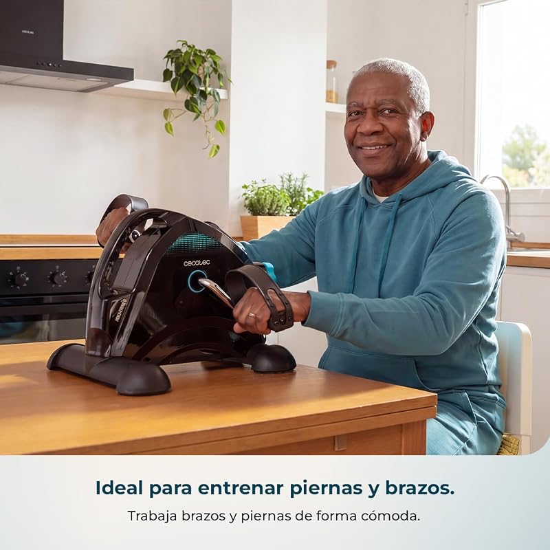 Pedales Estáticos Drumfit Cycle Compact Neo. Compacto, Niveles de Resistencia Regulables Manualmente, Funcionamiento Sencillo e Intuitivo, Pantalla LCD, Peso Máximo 100 Kg