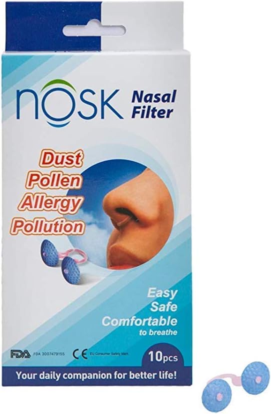 NOSK Nasal Filter Allergen Advanced Breathable Nose Filter Reducing