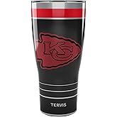 Tervis Traveler NFL Kansas City Chiefs - Night Game Triple Insulated Tumbler Travel Cup Keeps Drinks Cold & Hot, 30oz, Stainless Steel