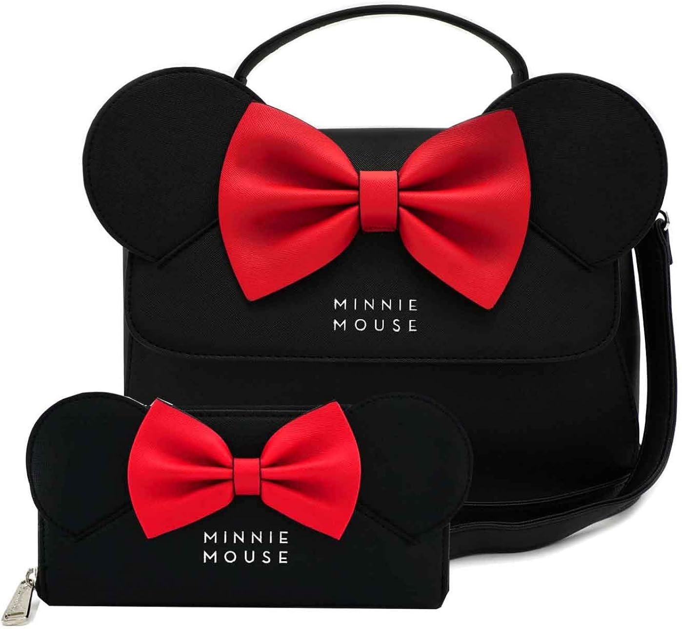 minnie mouse pink bow crossbody bag by loungefly