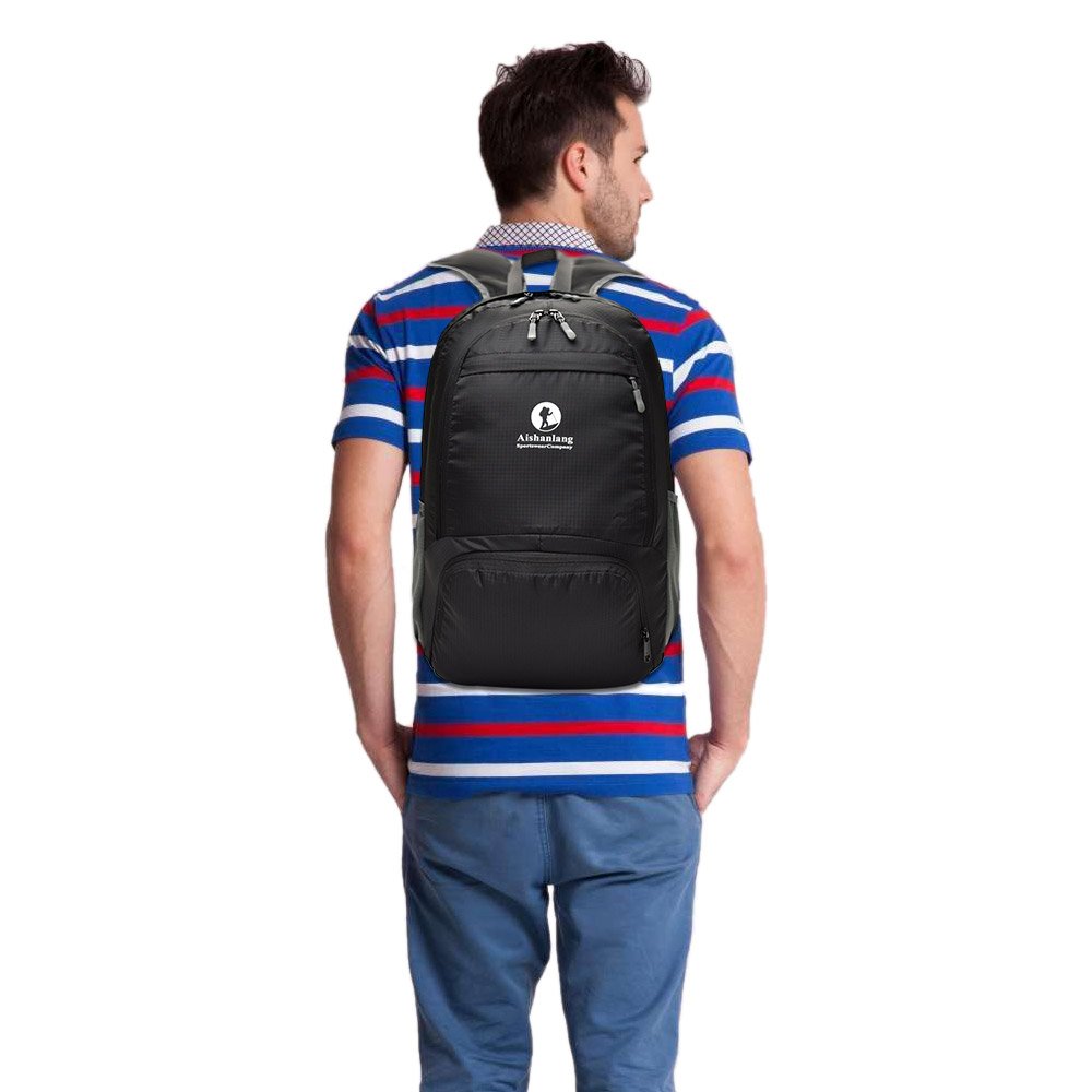 Zaino da trekking pieghevole da 30L, borsa da campeggio da campeggio esterna Impermeabile alpinismo leggero adatto a uomini e donne, ciclismo, escursionismo, corsa